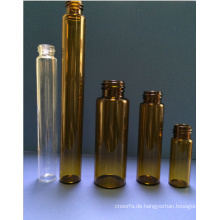 10ml röhrenförmigen Amber Mini-Glasflasche für kosmetische Verpackung